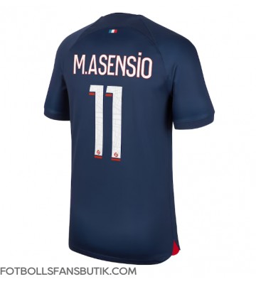 Paris Saint-Germain Marco Asensio #11 Replika Hemmatröja 2023-24 Kortärmad